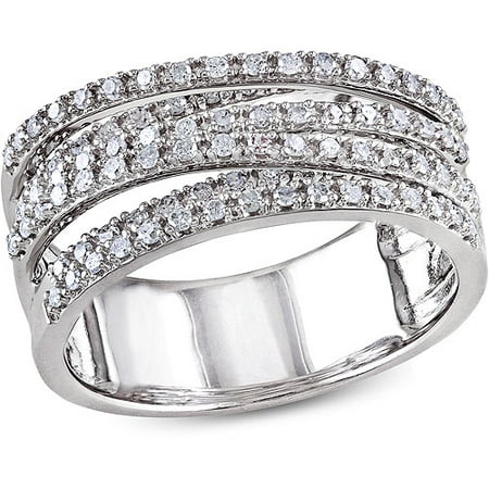 Miabella 1/2 Carat T.W Diamond Sterling Silver Fashion Ring
