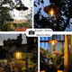 thumbnail image 4 of Lámpara solar para jardín al aire libre, lámpara colgante vintage de hierro para jardín, luz decorativa para acampar, balcón y ambiente nocturno, 4 of 4