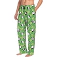 thumbnail image 6 of Salouo Cartoon Panda And Leaf 1 Print Pajama Pants for Men, Lounge Pants Elastic Waistband Casual Men's sleepwear Loungewear Sleep Pajama Pant -Large, 6 of 7