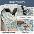 thumbnail image 6 of FEELHOME 8'x10' Area Rug Machine Washable Soft Vintage Distressed Non Slip Carpet for Living Room Bedroom Dining Room Light Blue, 6 of 7