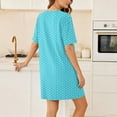 thumbnail image 5 of Perfectbot Women's Polka Dots T-Shirt Dress, Short Sleeve Crew Neck with Pockets, Loose Fit Casual Wear, 5 of 6