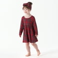 thumbnail image 2 of Gerber Baby & Toddler Buttery Soft Long Sleeve Twirl Dress with Viscose Made from Eucalyptus, Sizes 12 Months - 5T, 2 of 8