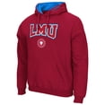 thumbnail image 2 of Men's Colosseum Crimson Loyola Marymount Lions Arch and Logo Pullover Hoodie, 2 of 3