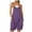 Purple, variant on Riforla Women's Sleeveless Overalls Jumpsuit Casual Solid Summer Wide Leg Bib Pants Bottons Jumpsuit Romper with Pockets Short 2 Piece Sets for Women Beige XXXXL