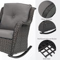 thumbnail image 2 of Giantfurnni Wicker Patio Rocking Chairs Set of 2,High Back Rocking Chair with Cushions, Patio Rocker Chair Set for Porch,Blacony,Yard, 2 of 9