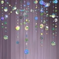 thumbnail image 6 of Topboutique Star Circle Dot Hanging Garlands,Holographic Twinkle Stars Garlands, 4 Pcs 13 ft Iridescent Star Hanging Streamer, Sparkly Backdrop Banner for Birthday Baby Shower Wedding Decoration, 6 of 7