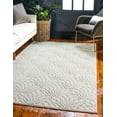 thumbnail image 5 of Marilyn Monroe Glam Collection Area Rug - Dahlia (4' 1" x 6' 1" Rectangle White Silver/Silver), 5 of 8