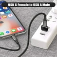 thumbnail image 3 of Adaptador USB C hembra a USB A macho verde paquete de 3, convertidor de cable de carga tipo C para Apple Watch 7 SE, iPhone 11 12 13 Pro Max Mini,8,AirPods,iPad 10 Air 5,14,Samsung Galaxy S23 S22 S21, 3 of 5
