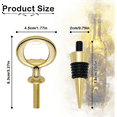 thumbnail image 6 of 20 Pcs Metal Bottle Opener & Wine Stopper Blank Stainless Steel Flat Inserts Kit Beer Hardware, 6 of 10