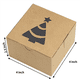 thumbnail image 3 of Juego de 60 cajas de cartón Kraft para galletas, de 4 x 4 x 2,5 pulgadas, con apertura automática para cupcakes, brownies y donas de Navidad, 3 of 5