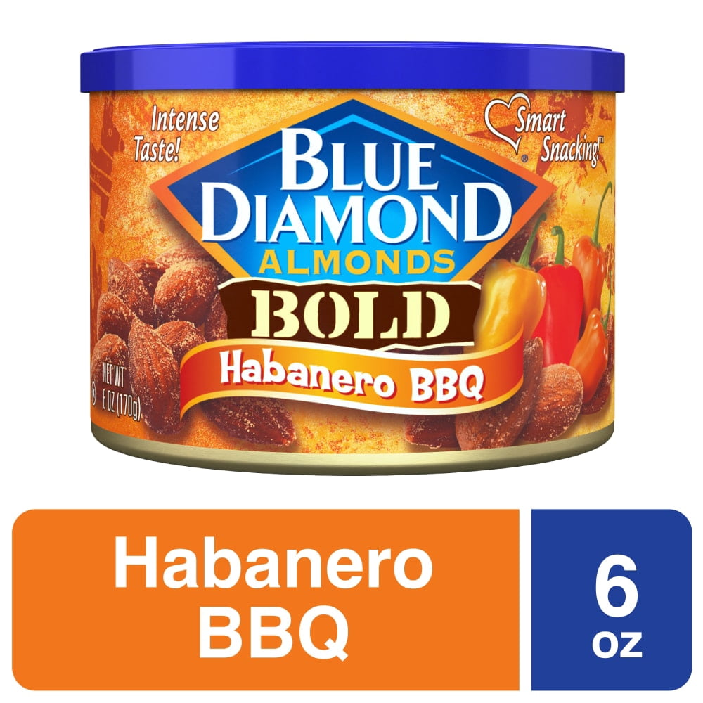 Blue Diamond Bold Habanero BBQ Almonds 6 oz - 5 Pack