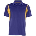 thumbnail image 3 of Holloway Sportswear 2XL Integrate Polo Purple/Light Gold 222547, 3 of 6