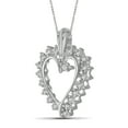 thumbnail image 3 of JewelersClub White Diamond Accent Sterling Silver Heart Pendant, 18", 3 of 4