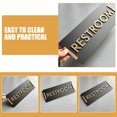 thumbnail image 3 of IDEANATEGRATE Señal Para Baños En Negocios En Acrílico Negro De Durabilidad Y Estilo Moderno, 3 of 8