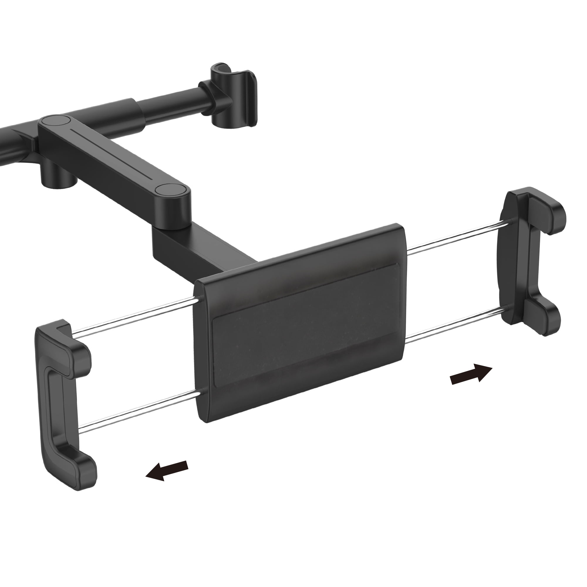Auto Drive Universal Headrest Mount Phone & Tablet Holder, 360° Rotation, for Cars & SUVs, Black