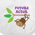 thumbnail image 4 of Inktastic Future Actor Childs Acting Theater Monkey Boys or Girls Baby Bib, 4 of 4