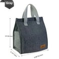 thumbnail image 6 of Mziart 2 Pack Lunch Bag, Insulated Lunch Box for Women Men Work Office Picnic, Reusable Small Lunch Tote Bento Cooler Bag Lunchbox Containers, Gray, 6 of 7