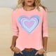 thumbnail image 2 of TaTaai Women's A 3/4 Sleeve Christmas Printed Round-neck Top Gift, 2 of 6