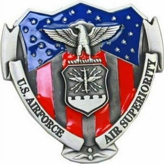 US AIR FORCE Corps Logo Belt Buckle Air Superiority - New with box/tags