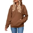 thumbnail image 2 of Shine Up Womens Hoodies Casual Hooded Sweatshirts Oversized Pullover Long Sleeve Ladies Tops with Pocket, 2 of 5