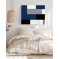 thumbnail image 3 of Navy Blue Black Grey Wall Art for Living Room,Canvas Picture Wall Decor for Bathroom Bedroom,Modern Irregular Geometric Abstract Painting Artwork for Office Kitchen Hallway Dining Room Decor 24"x32", 3 of 8