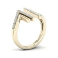 thumbnail image 2 of 1/4Ct TDW Diamond 10K Yellow Gold Parallel Line Ring (I-J, I2), 2 of 5