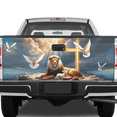 thumbnail image 2 of Lotusprinthandmade Jesus Christian Tailgate Wrap 2 Sizes 26"x66", Patriotic Truck Tailgate Wrap, 2 of 4