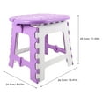 thumbnail image 2 of OULII Outdoor Portable Folding Stool Plastic 1Set for Fishing Enthusiasts, 2 of 5