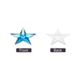 thumbnail image 3 of Uxcell 100Pcs Acrylic Star Rhinestone 0.55"x0.55" Flat Back Plastic Gems Jewelry Stickers Water Blue, 3 of 6