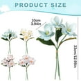 thumbnail image 3 of Artificial Magnolia Flowers, 3pcs Silk Magnolia Flower Real Touch Branches for Home Decor, 3 of 4
