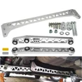 thumbnail image 2 of Gold Silver Billet Rear Lower Control Arms + Subframe Brace Set for Honda Civic EK 96-00 Si, 2 of 6