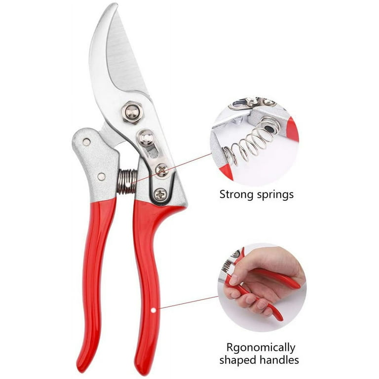 Garden Pruning Shears – Sharp Stainless Steel Hand Pruner With Comfort Grip, Ideal For Flowers, Trimming, And Light Branch Cutting 2 thumbnail image