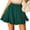 Green, variant on Dpytoraw Women's High Waist Pleated A Line Mini Skirt Solid Color Elastic Waist Sports Skirt Comfortable Fashionable Skort Women’s Leather Mini Skirt Pink