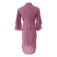 thumbnail image 5 of oqasdz Girls Dresses Elegant Solid Three Layer Chiffon with Waistband and Headscarf for Celebration Holiday Party Dress, 5 of 5