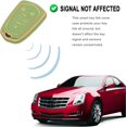 thumbnail image 3 of Key Fob Cover Compatible with Cadillac Escalade CTS SRX XT5 ATS STS CT6 2015-2019 Keychain Case Holder Protector,Green, 3 of 5