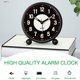 thumbnail image 5 of Reloj Despertador Luminoso de 4 Pulgadas Redondo Silencioso AnalóGico Mesa Sin Tictac Funciona con Pilas Alarma Fuerte para Dormitorio, 5 of 5