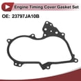 thumbnail image 3 of Unique Bargains 1 Pcs Car Engine Timing Cover Gasket Set for Nissan Altima 3.5L V6 - Gas 2007-2014 Chain Case Cover Gasket No.23797JA10B Black Metal, 3 of 7