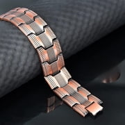 Wollet 3X Copper Bracelet for Men 99.9% Solid Pure Copper Gift