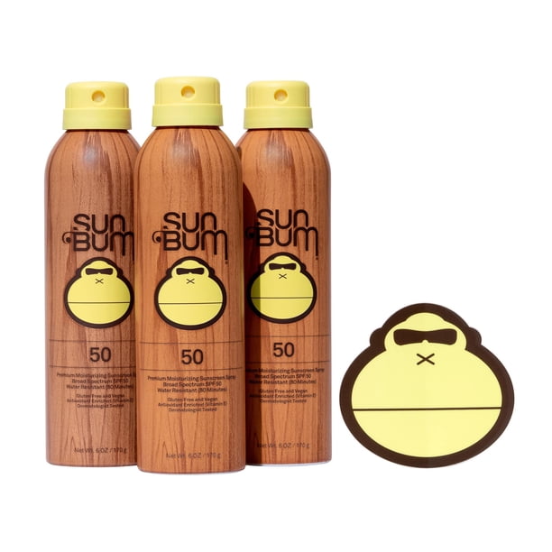 Spray de protección solar Sun Bum Original SPF 50, 177 ml, paquete de 3