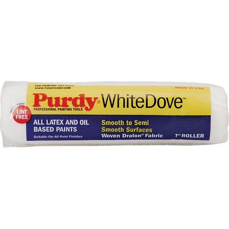 Purdy White Dove 672074 Paint Roller Cover, Latex, Oil-Based Paint, 3/4 in Thick Nap, 1-1/2 in Core, Dralon Fabric