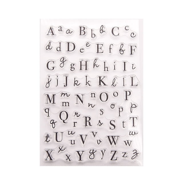 Langgg Silicone Stamp Simple Design Card Making DIY Stamper Scrapbooking Stamping Seal Decorations Embosser Transparent Stampers