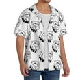thumbnail image 2 of Sikiie Cool Dog Men's Wrinkle Free Untucked Cuban Shirt Business Casual Button Down Shirts Short Sleeve Shirt3X-Large, 2 of 5