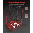 thumbnail image 3 of GARVEE Power Rack Cage with Cable Crossover System,1600 LBS Weight Capacity Multi-Functional Weight Squat Racks for Strength Workout,Red, 3 of 10