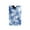 Blue Tie-dye Pattern, variant on Foldable Laundry Hamper Bag with Handles Dirty Clothes Basket 12.6" x 11" x 22.7" Green Ink Splatter Pattern