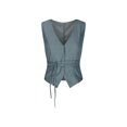 thumbnail image 6 of JIUKE Vests for Women Casual Sleeveless Sleeveless Blazers Dressy Casual V Neck Button up Waistcoat Work Office Suit, 6 of 8