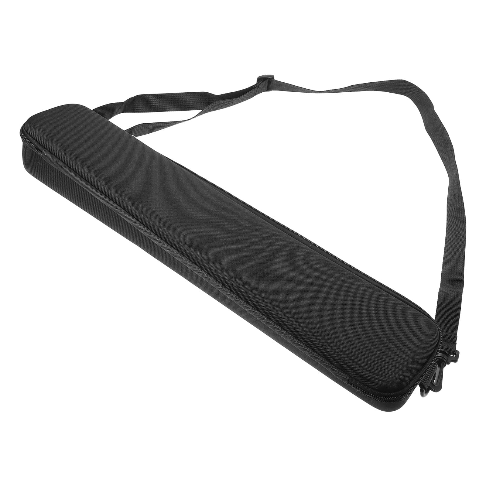 FOMIYES Hard Shell Fishing Rod Bag Black Eva Spacious Storage Waterproof Quick Access Protective