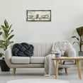 thumbnail image 3 of Stupell Industries Perched Songbirds on Branch Animals Painting Gray Floater Framed Canvas Art Print Wall Art, 25 x 11, 3 of 10