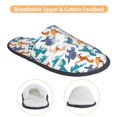 thumbnail image 3 of Fotbe Block Dinosaur Pantuflas Peludas para Mujer con Estampado, Zapatillas de Peluche, Zapatos de Invierno para Casa, Uso Interior y Exterior-Large, 3 of 8