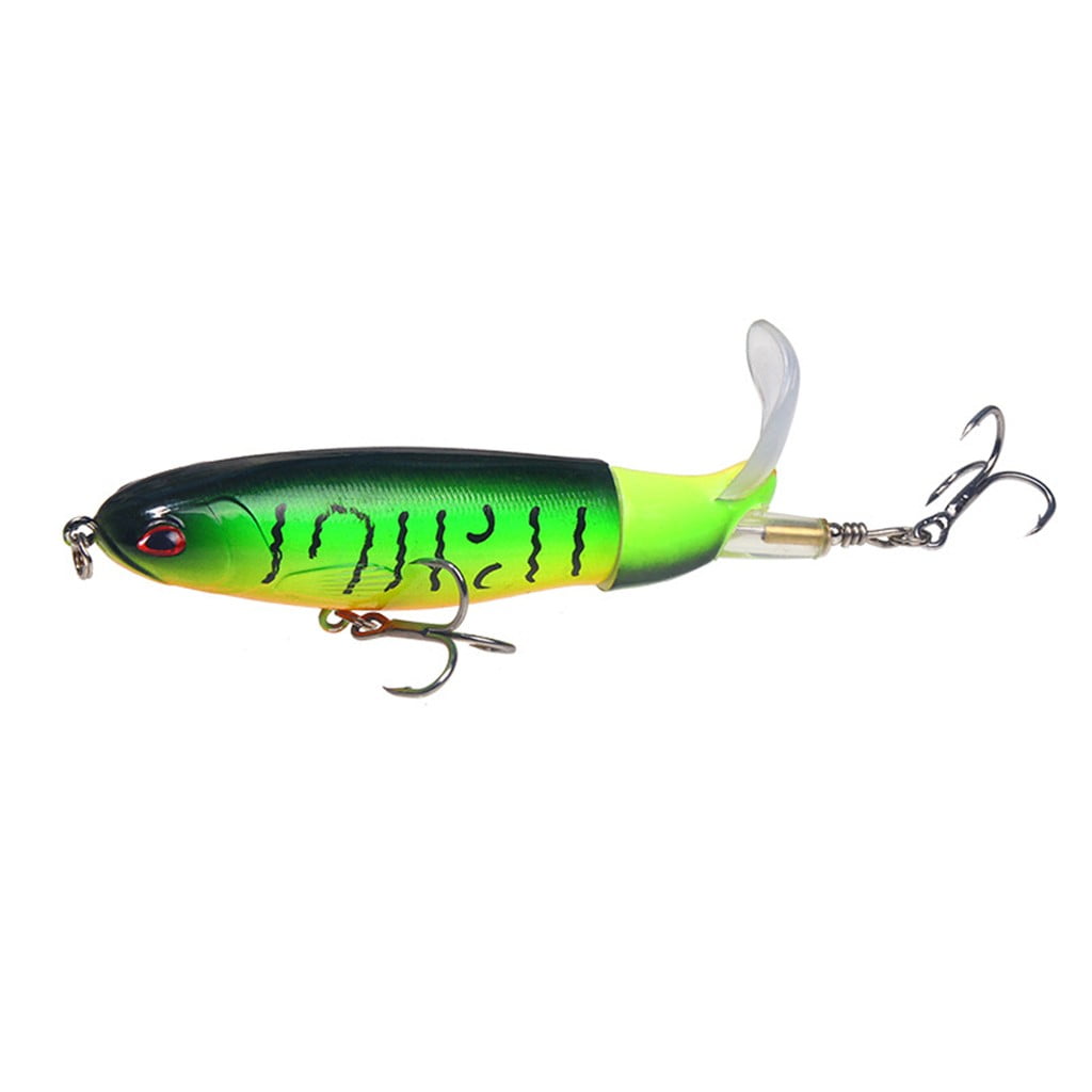 Whopper Plopper Fishing Lure Topwater Floating Rotating Tail Up Water Crankbaits