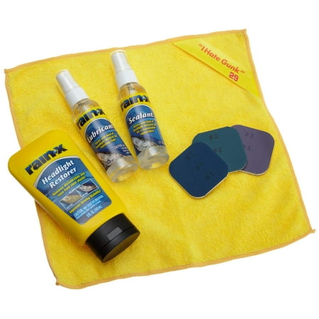 Rain-X 800001809 Headlight Restoration Kit, Helps restore clear plastic by removing haze and discoloration By (Best Way To Remove Haze From Headlights)